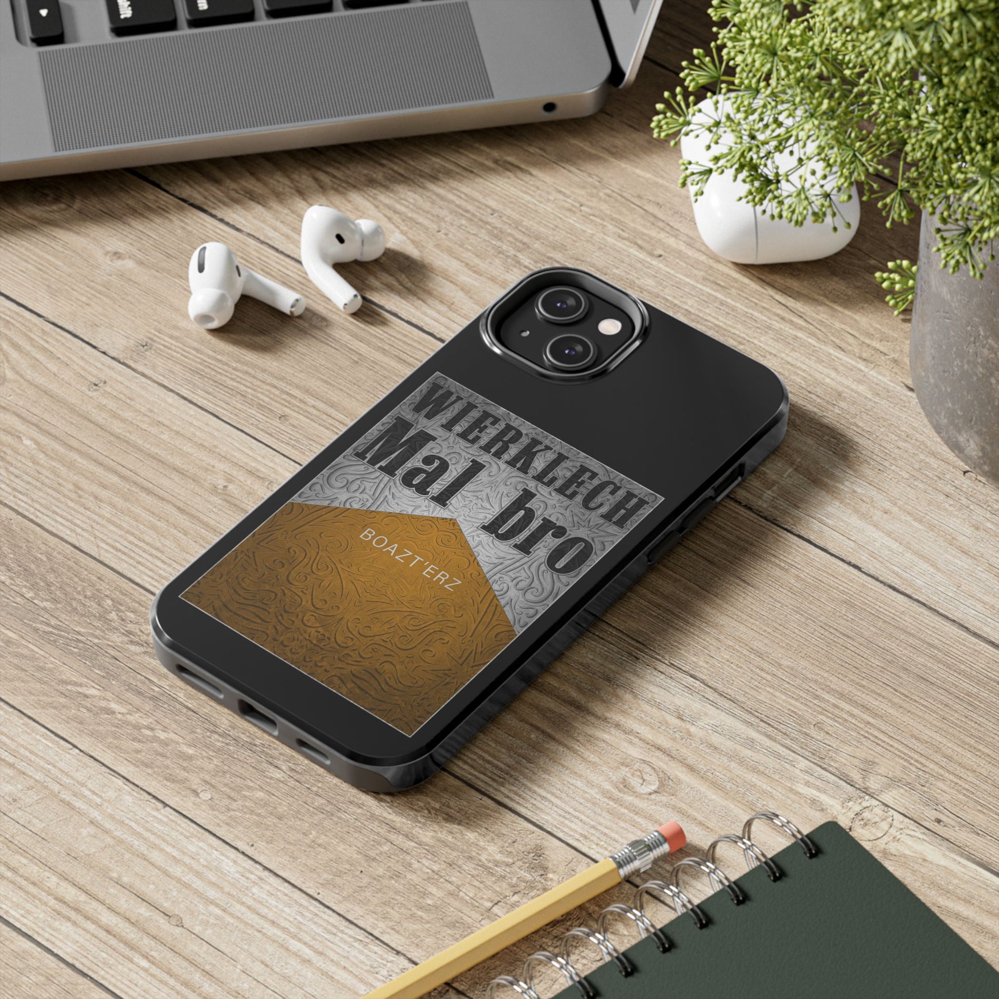 MAL BRO - GOLD - Protective Phone Case